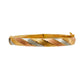 Pre-Owned 9ct Gold Tricolour Twist Bangle