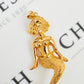 Pre-Owned 18ct Gold Hollow Oversized Mermaid Pendant