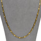 Pre-Owned 18ct Gold 3+1 Figaro/Anchor Link Necklace