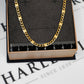 Pre-Owned 18ct Gold 3+1 Figaro/Anchor Link Necklace
