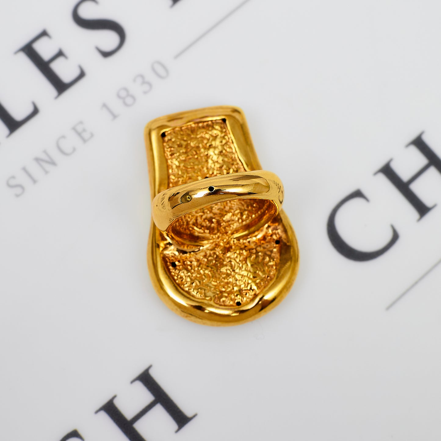 Pre-Owned 18ct Gold Mesh Centre Statement Ring