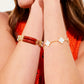 Pre-Owned 14ct Gold Onyx & 2 Colour Jade Chinese Bracelet