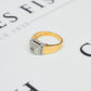 Pre-Owned 9ct Gold 4 Princess Cut Diamond Cluster Ring