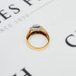 Pre-Owned 9ct Gold 4 Princess Cut Diamond Cluster Ring