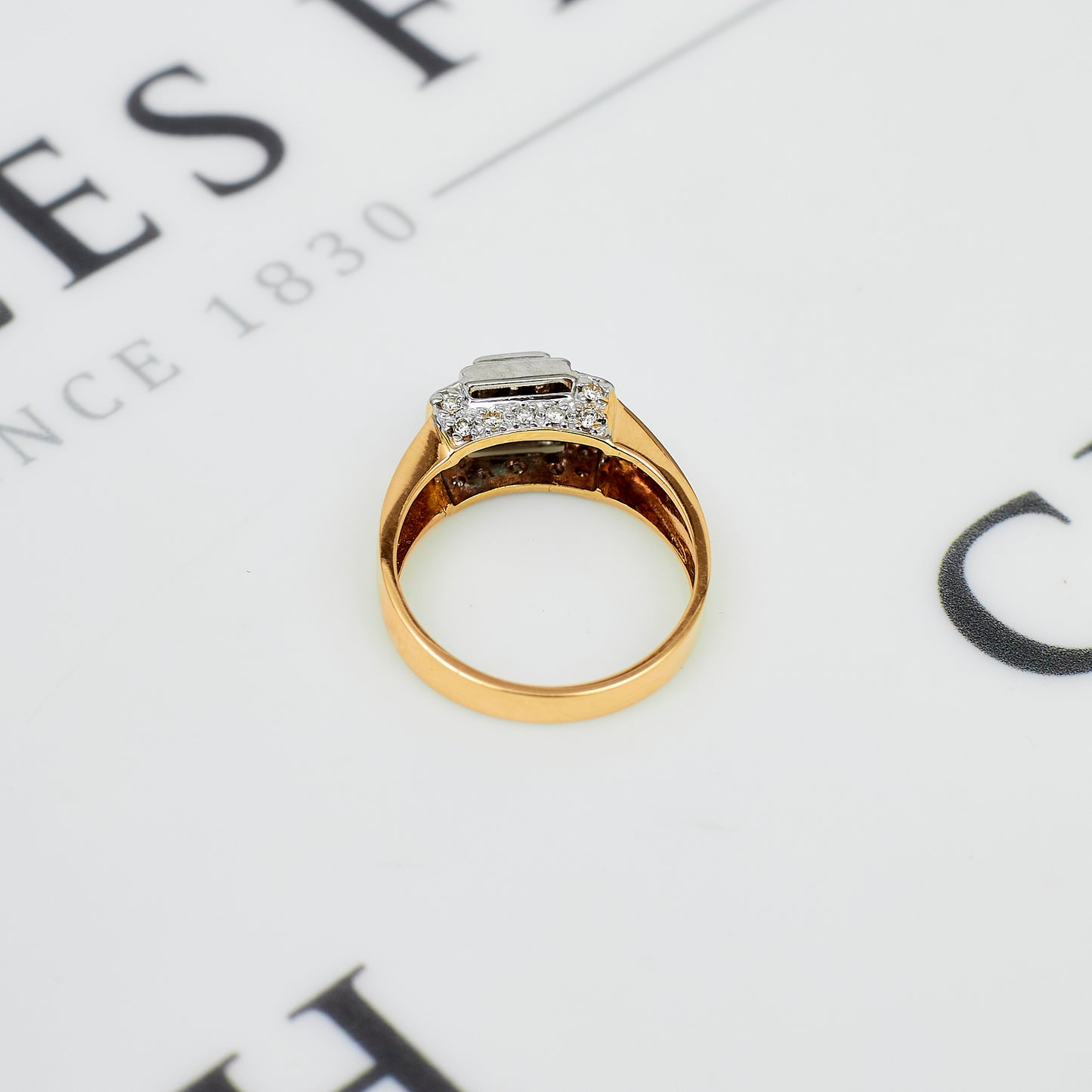 Pre-Owned 9ct Gold 4 Princess Cut Diamond Cluster Ring