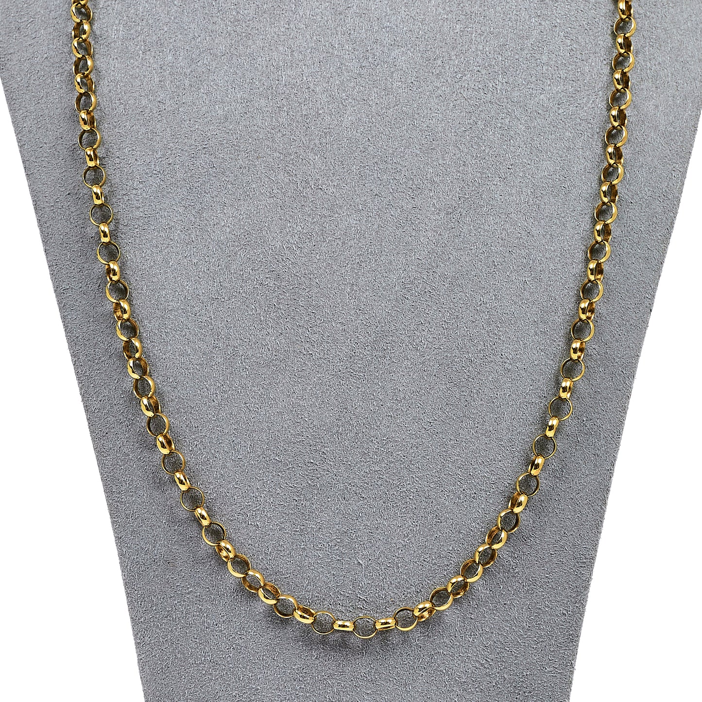 Pre-Owned 9ct Gold Belcher Chain Necklace 23 Inch