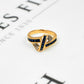 Pre-Owned 14ct Gold Sapphire & Diamond Twist Ring