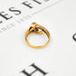 Pre-Owned 14ct Gold Sapphire & Diamond Twist Ring