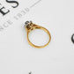 Pre-Owned 9ct Gold Sapphire & Diamond Cluster Ring - Size N