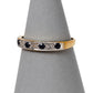 Pre-Owned 9ct Gold Sapphire & Diamond Band Ring