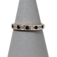 Pre-Owned 9ct Gold Sapphire & Diamond Band Ring