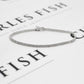 Pre-Owned 18ct White Gold 80 Diamond Line Bracelet 6.5 Inch