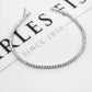 Pre-Owned 18ct White Gold 80 Diamond Line Bracelet 6.5 Inch