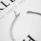 Pre-Owned 18ct White Gold 80 Diamond Line Bracelet 6.5 Inch