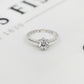 Pre-Owned 9ct White Gold Cubic Zirconia Dress Ring