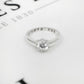 Pre-Owned 9ct White Gold Cubic Zirconia Dress Ring