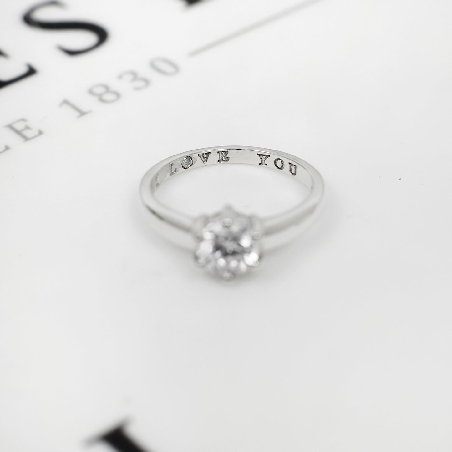 Pre-Owned 9ct White Gold Cubic Zirconia Dress Ring