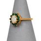 Pre-Owned 9ct Gold Emerald & Opal Cluster Ring Size N