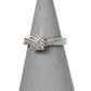 Pre-Owned 9ct White Gold Diamond Cluster Ring - Size H