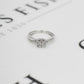 Pre-Owned 9ct White Gold Diamond Cluster Ring - Size H
