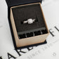 Pre-Owned 9ct White Gold Diamond Cluster Ring - Size H