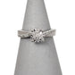Pre-Owned 9ct White Gold Diamond Cluster Ring - Size H