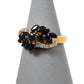 Pre-Owned 18ct Gold Diamond & Sapphire Leaves Design Ring