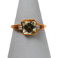 Pre-Owned 9ct Gold Diaspore & White Zircon Ring