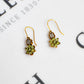 Pre-Owned 9ct Gold Green Grossular Garnet & Diamond Earrings