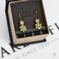 Pre-Owned 9ct Gold Green Grossular Garnet & Diamond Earrings