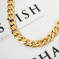 Pre-Owned 9ct Gold 10 mm Curb Chain Necklace 20 inches