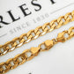 Pre-Owned 9ct Gold 10 mm Curb Chain Necklace 20 inches