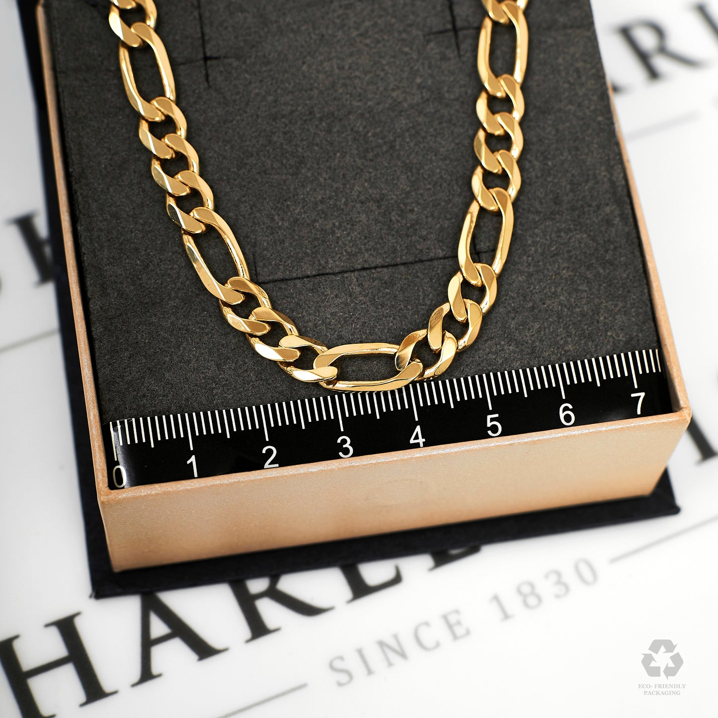 Pre-Owned 9ct Gold 6mm Figaro Chain Necklace 30 inches