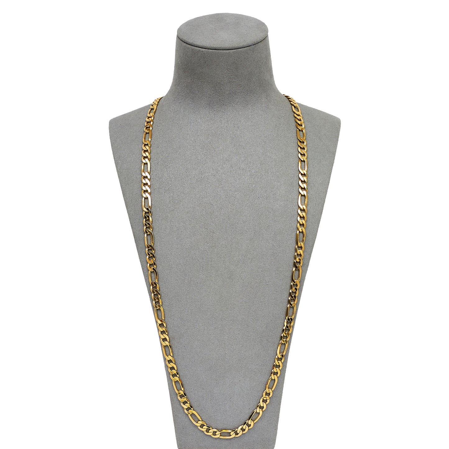 Pre-Owned 9ct Gold 6mm Figaro Chain Necklace 30 inches