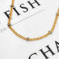 Pre-Owned 9ct Gold 2 Tone Curb Necklace 28 inches