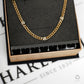 Pre-Owned 9ct Gold 2 Tone Curb Necklace 28 inches