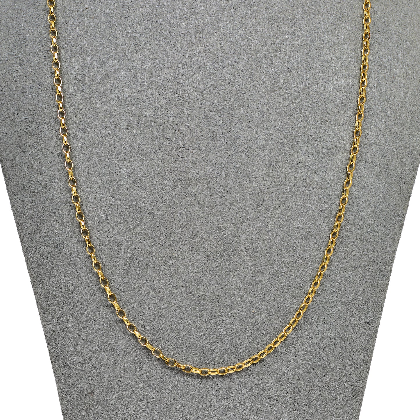 Pre-Owned 9ct Gold Belcher Chain Necklace 22 inches