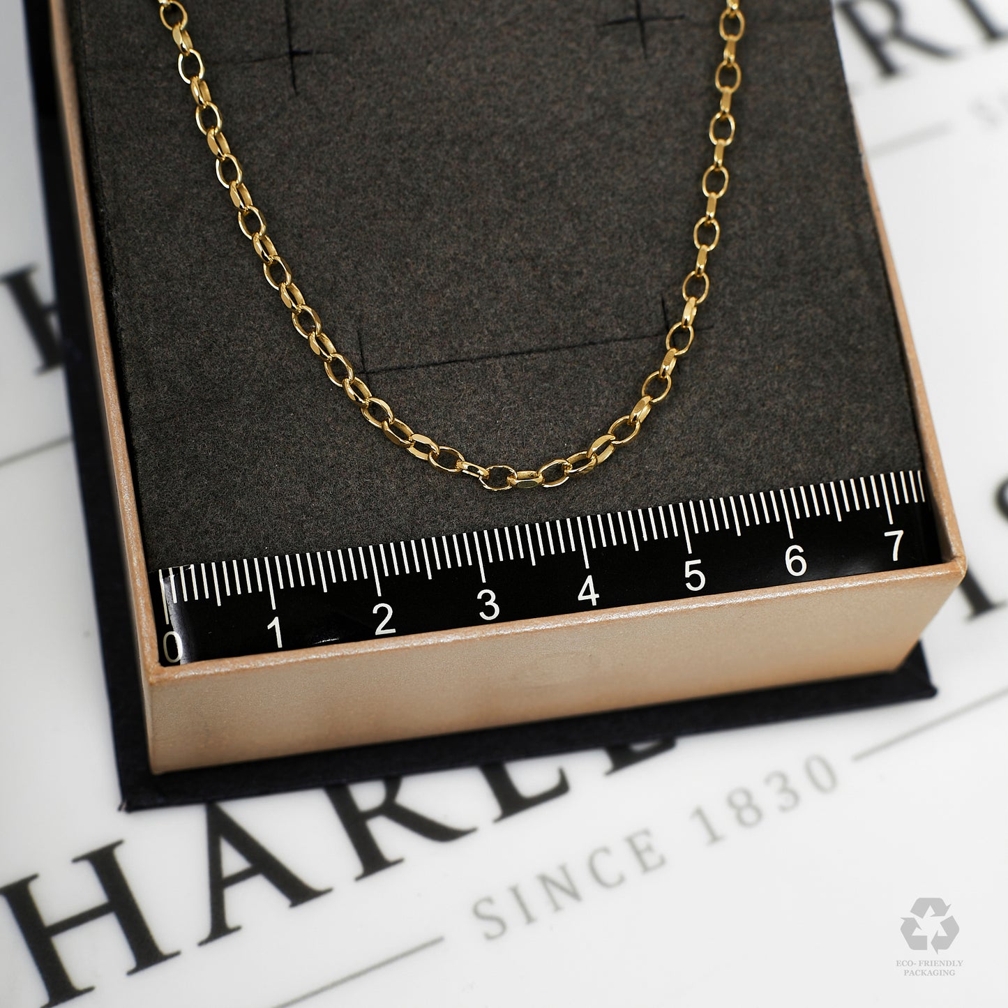 Pre-Owned 9ct Gold Belcher Chain Necklace 22 inches