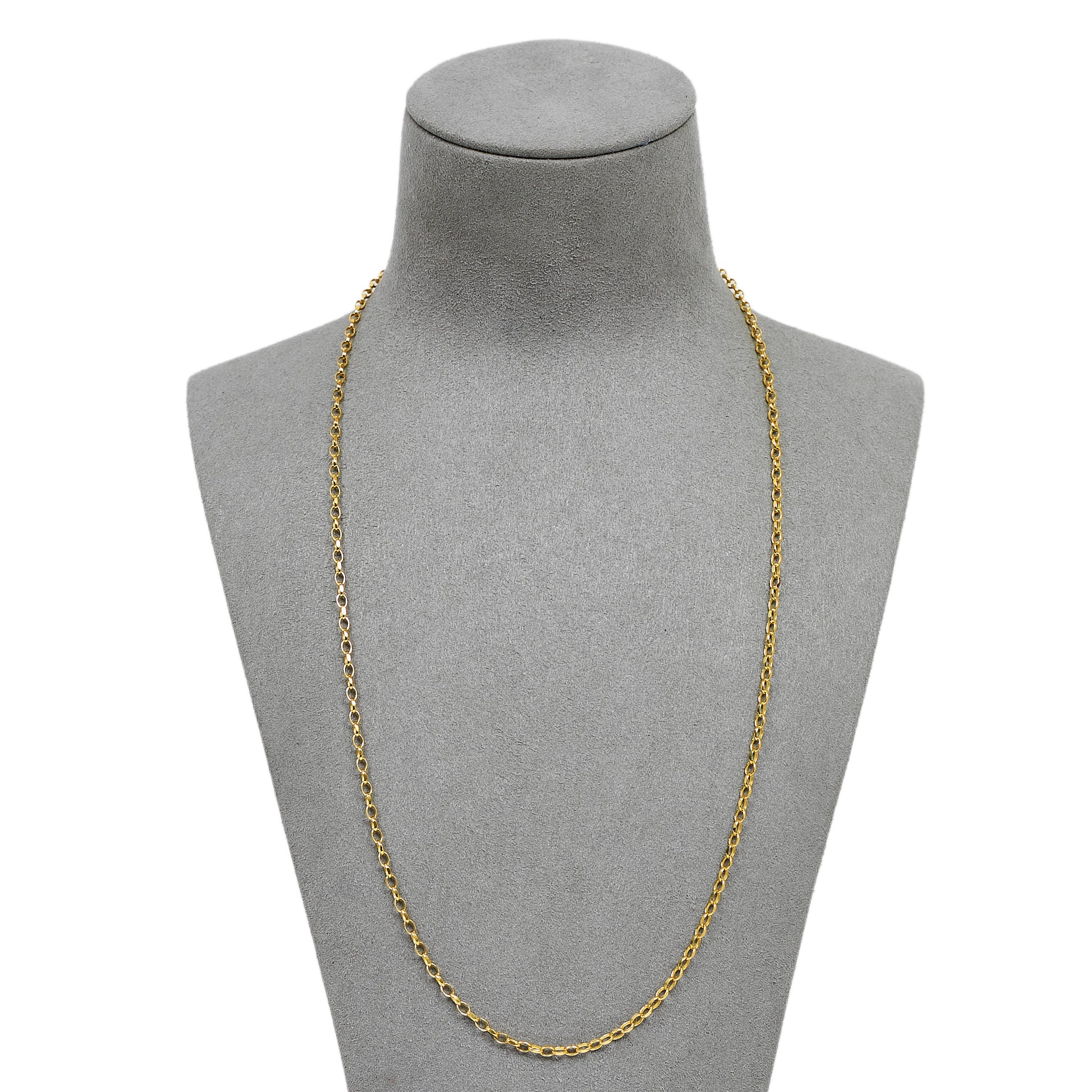 Pre-Owned 9ct Gold Belcher Chain Necklace 22 inches