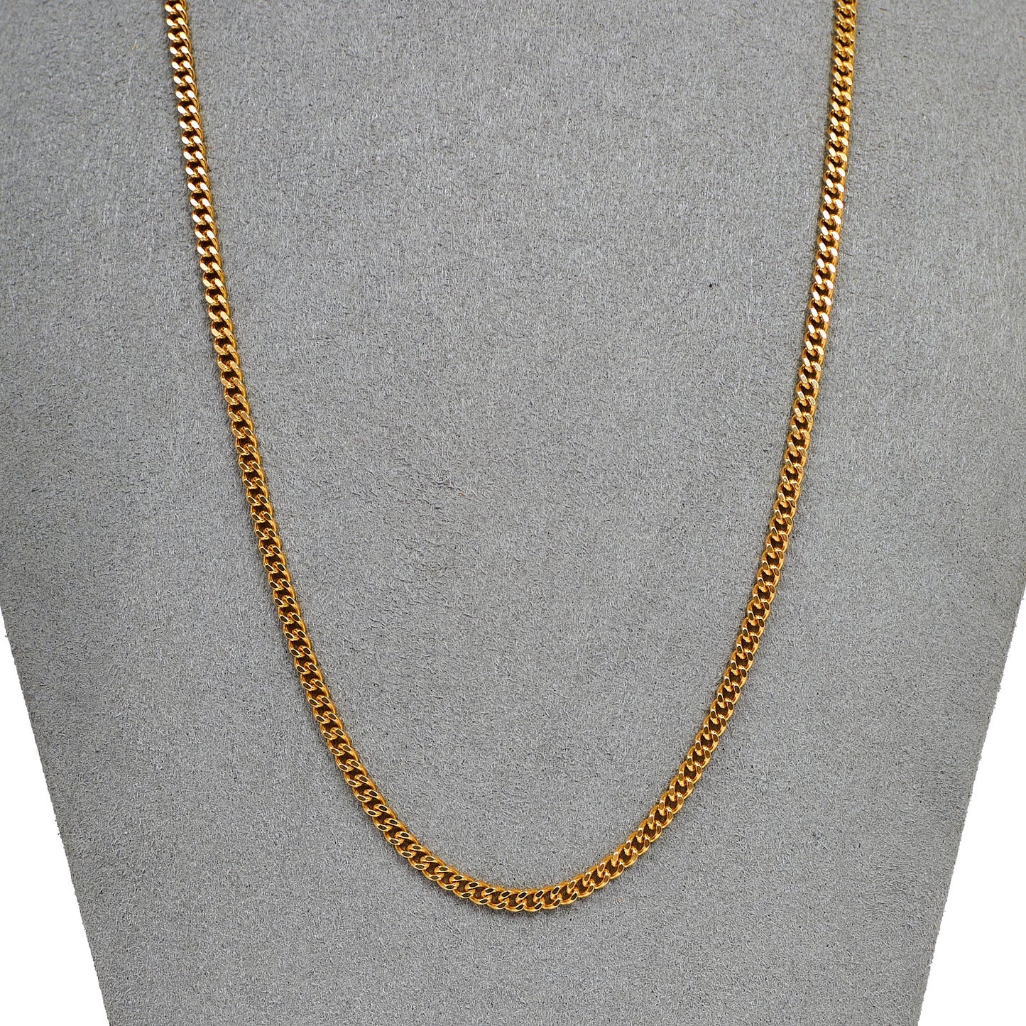 Pre-Owned 9ct Gold Curb Chain Necklace 20 inches