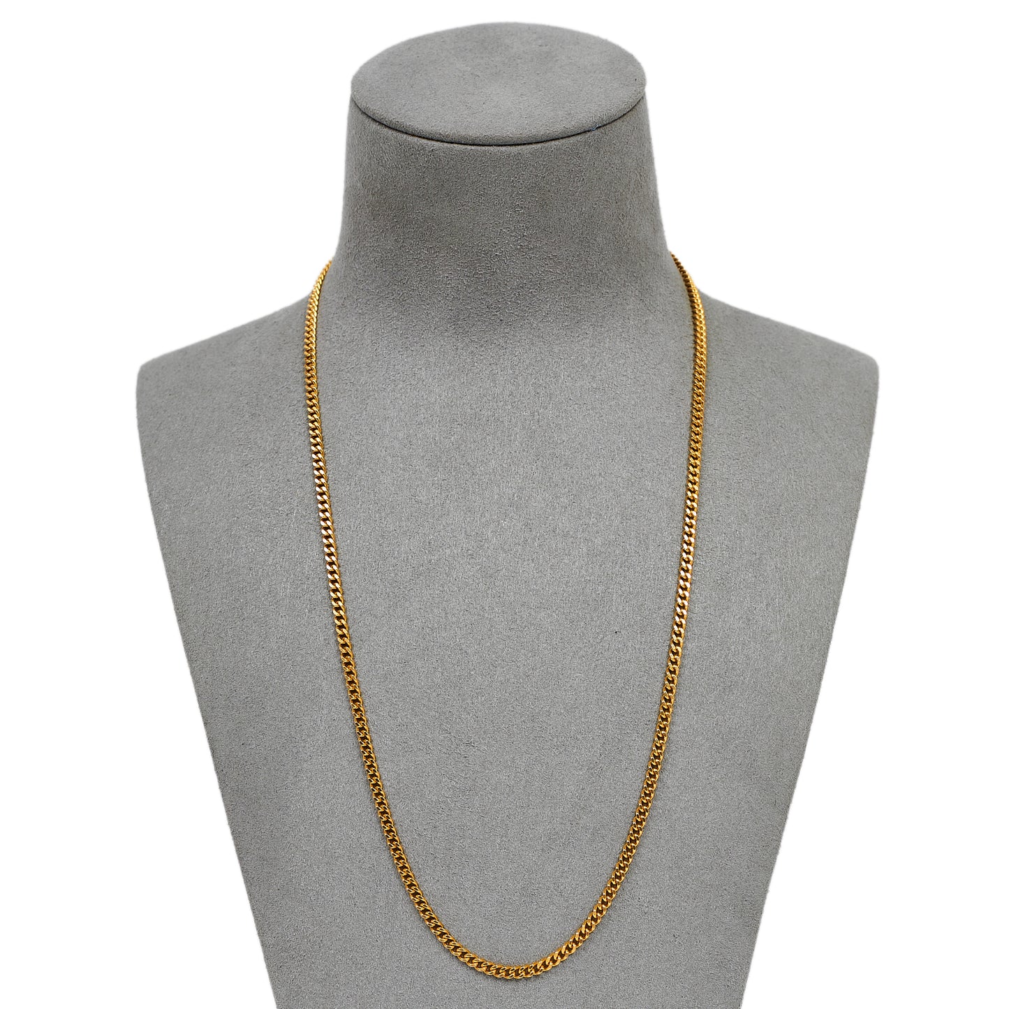 Pre-Owned 9ct Gold Curb Chain Necklace 20 inches