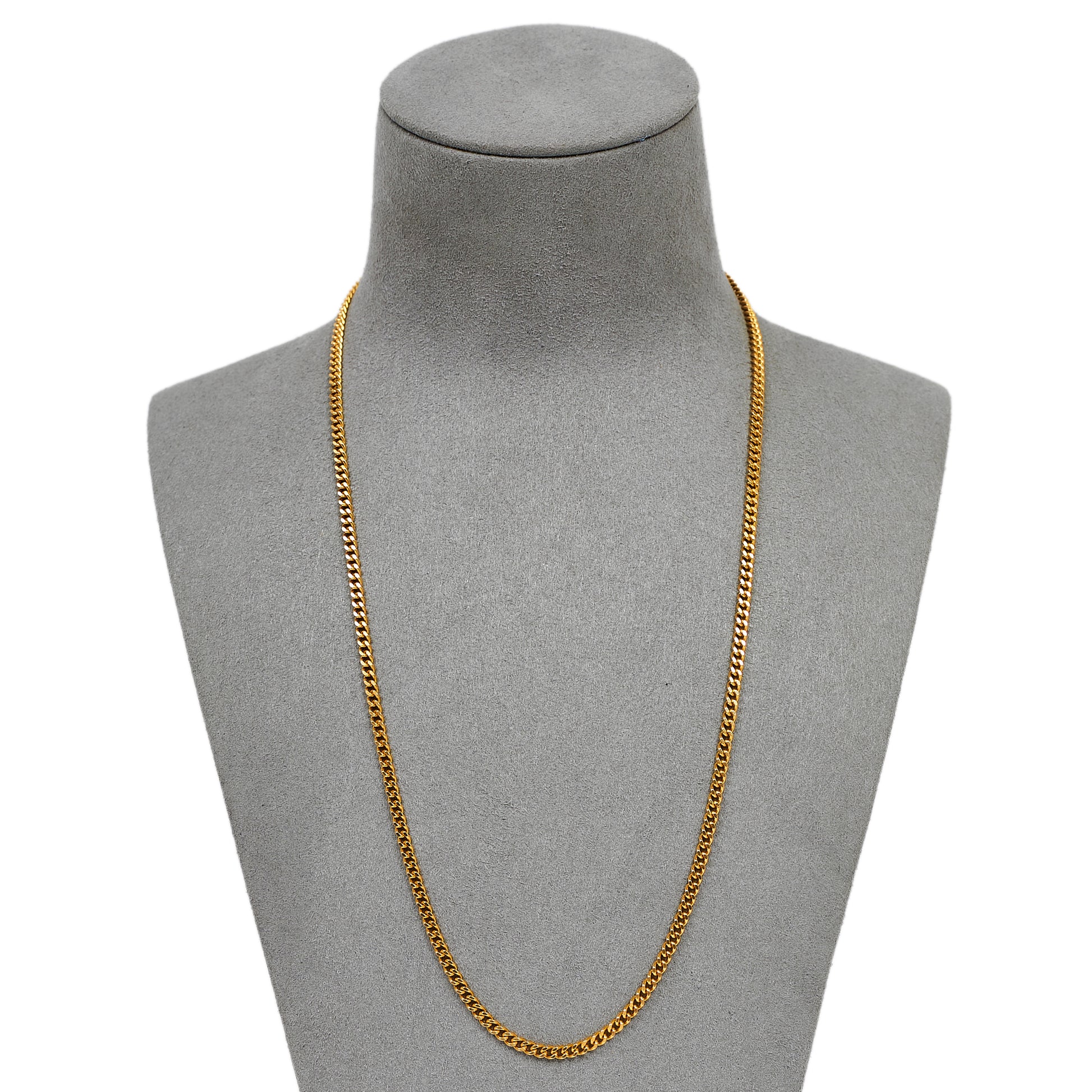 Pre-Owned 9ct Gold Curb Chain Necklace 20 inches