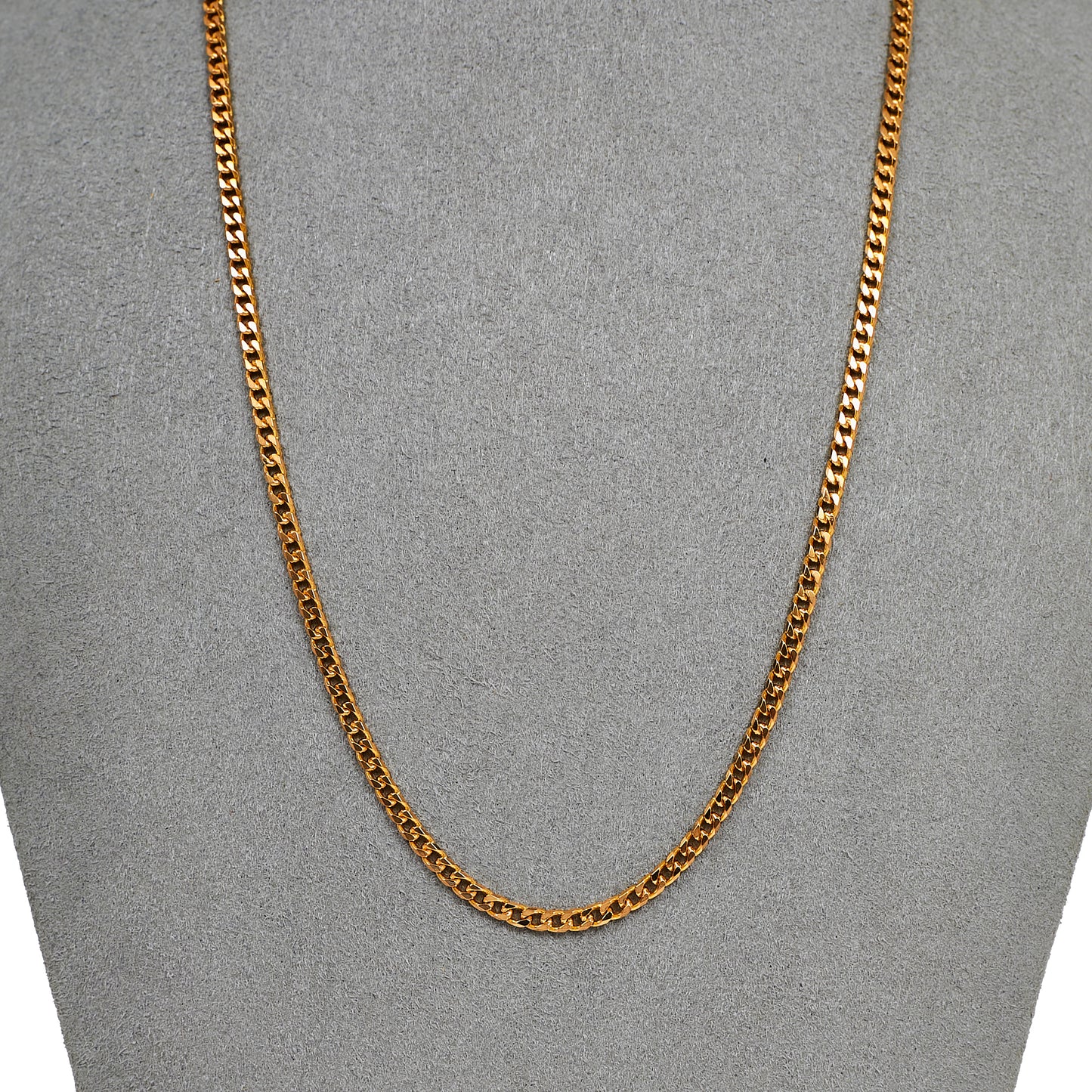 Pre-Owned 9ct Gold Fine Curb Chain Necklace 18 inches