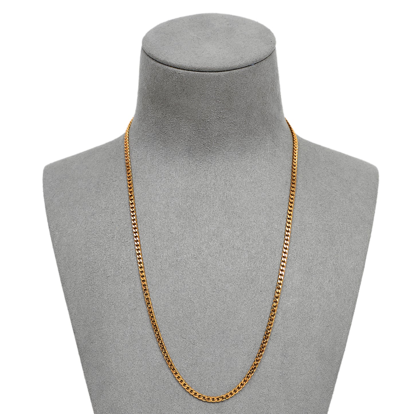 Pre-Owned 9ct Gold Fine Curb Chain Necklace 18 inches