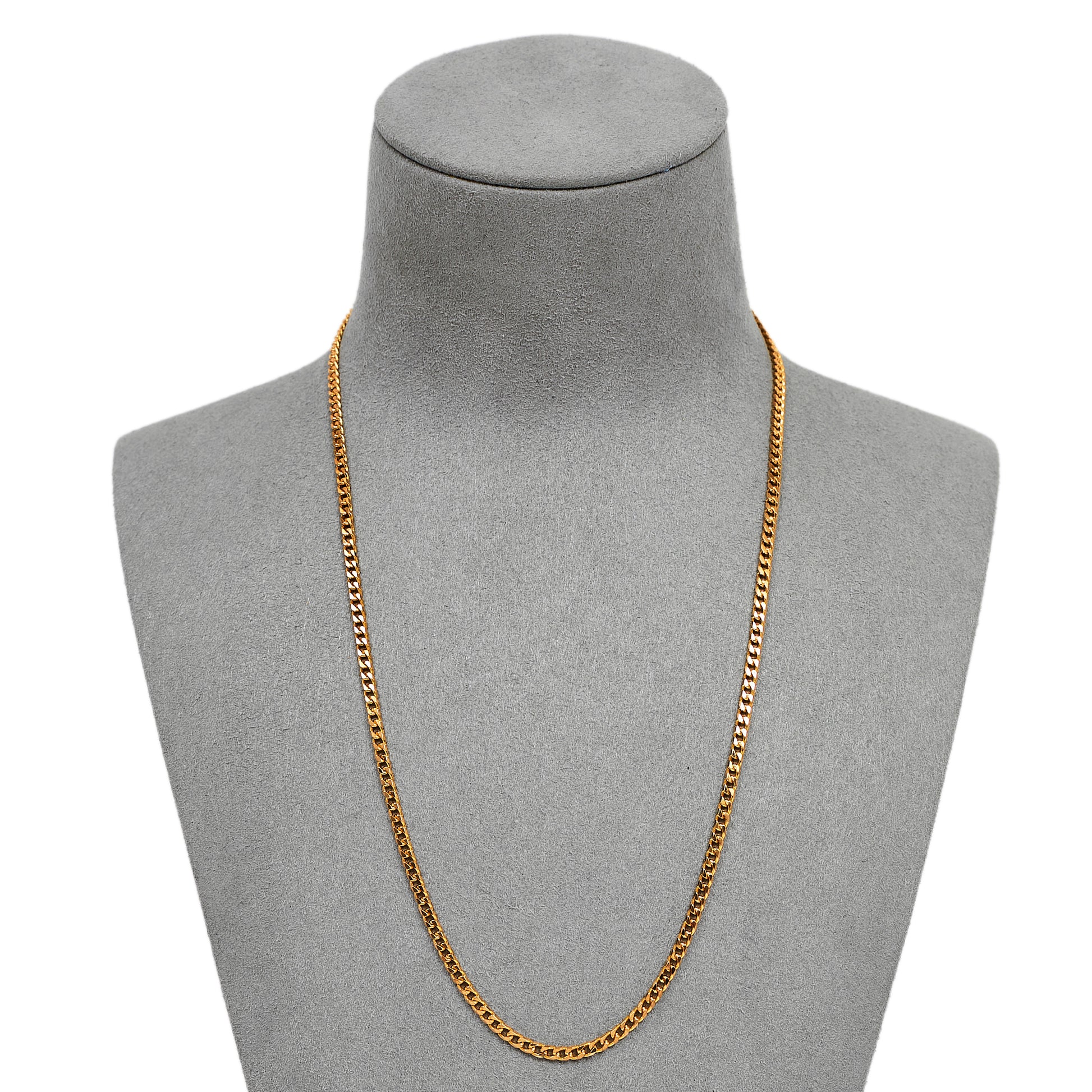 Pre-Owned 9ct Gold Fine Curb Chain Necklace 18 inches