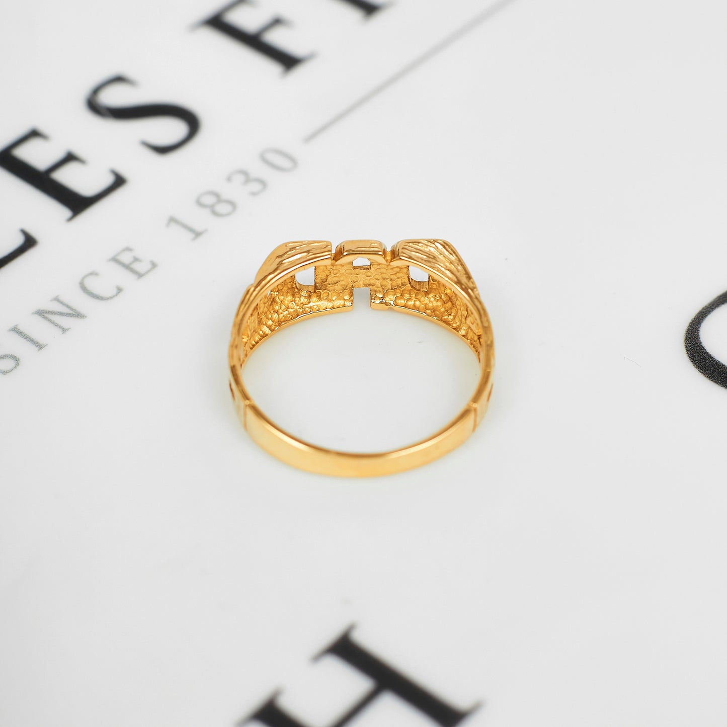 Pre-Owned 9ct Gold DAD Cherish Ring Size W.5
