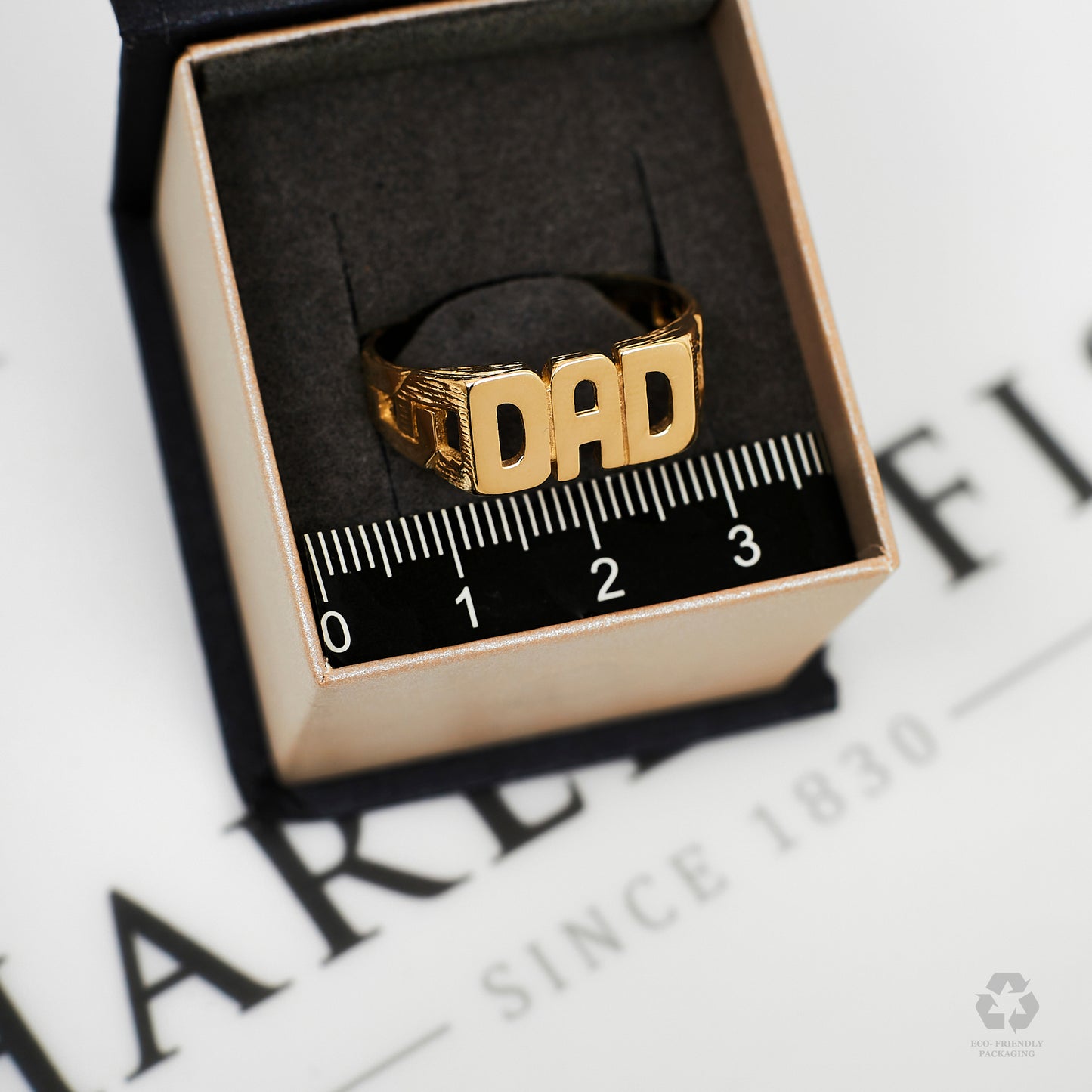 Pre-Owned 9ct Gold DAD Cherish Ring Size W.5