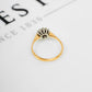 Pre-Owned 9ct Gold Diamond Cluster Ring - Size L