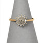 Pre-Owned 9ct Gold Diamond Cluster Ring - Size L