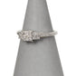 Pre-Owned 9ct White Gold Diamond Triple Cluster Ring